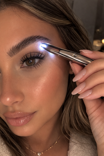 STAINLESS STEEL PRECISION ILLUMINATION TWEEZERS