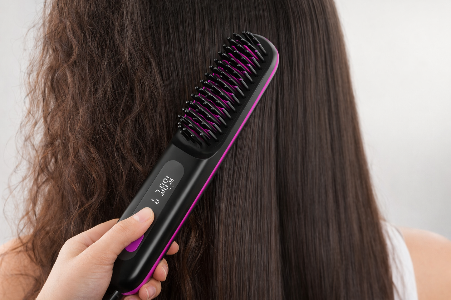The Beau's Premium Portable Cordless Hair Straightener Brush