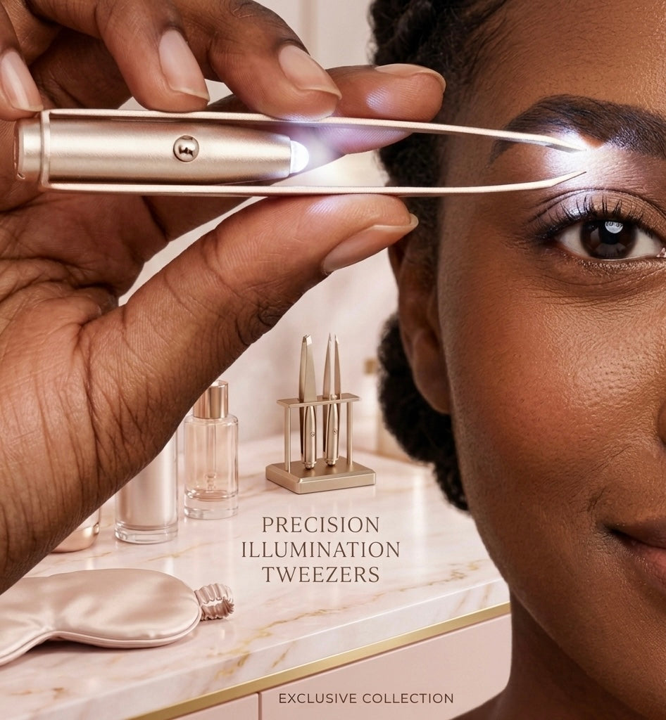 STAINLESS STEEL PRECISION ILLUMINATION TWEEZERS