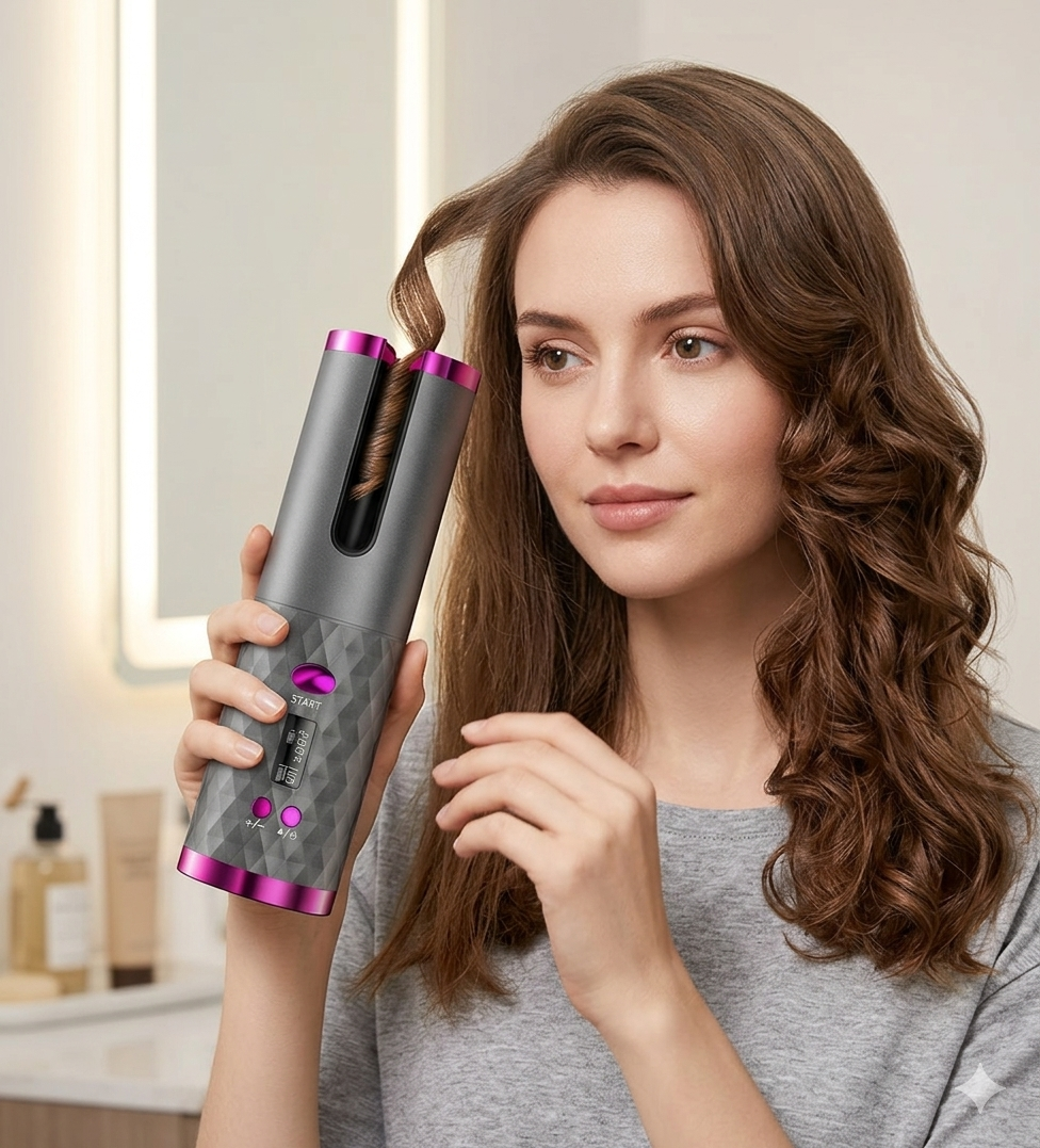 The Beau's Cordless Automatic Hair curler